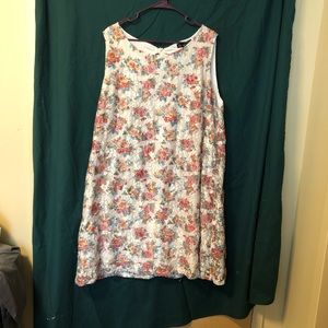 Floral lace dress tie back